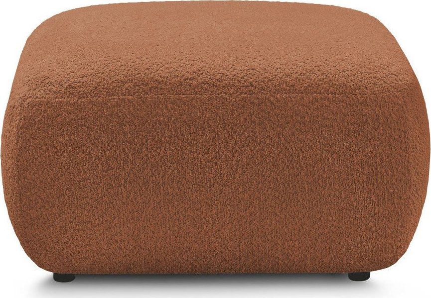 Oranžová podnožka z textilie bouclé Montaigne – Bobochic Paris Bobochic Paris