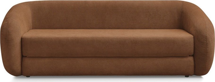 Oranžová žinylková rozkládací pohovka 228 cm Neyo – Bobochic Paris Bobochic Paris