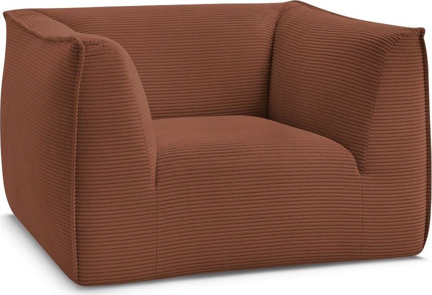 Oranžové manšestrové křeslo Giorgia – Bobochic Paris Bobochic Paris