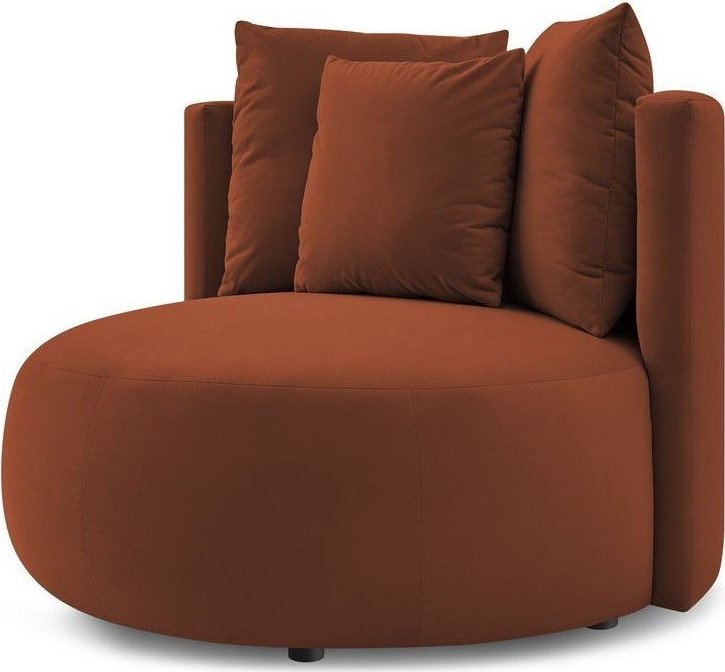 Oranžové sametové křeslo Cesar – Bobochic Paris Bobochic Paris