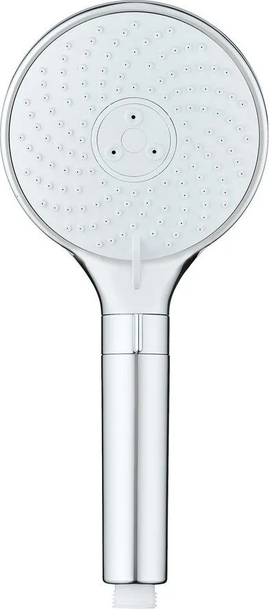 Plastová sprchová hlavice v leskle stříbrné barvě ø 12 cm Water Saving – Wenko