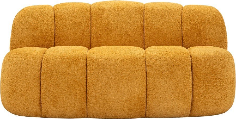 Pohovka z textilie bouclé v hořčicové barvě 145 cm Ball – Mauro Ferretti Mauro Ferretti