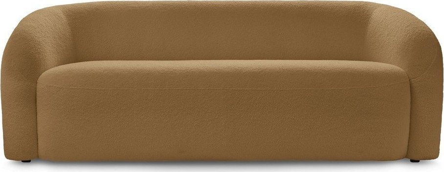 Pohovka z textilie bouclé v hořčicové barvě 193 cm Elina – Bobochic Paris Bobochic Paris