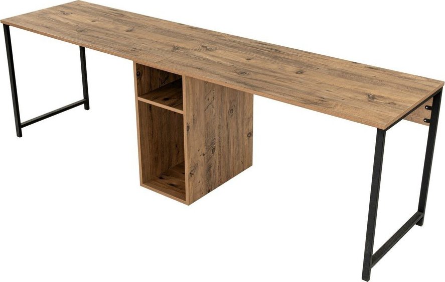 Pracovní stůl v dekoru borovice 60x240 cm Twin – Kalune Design Kalune Design