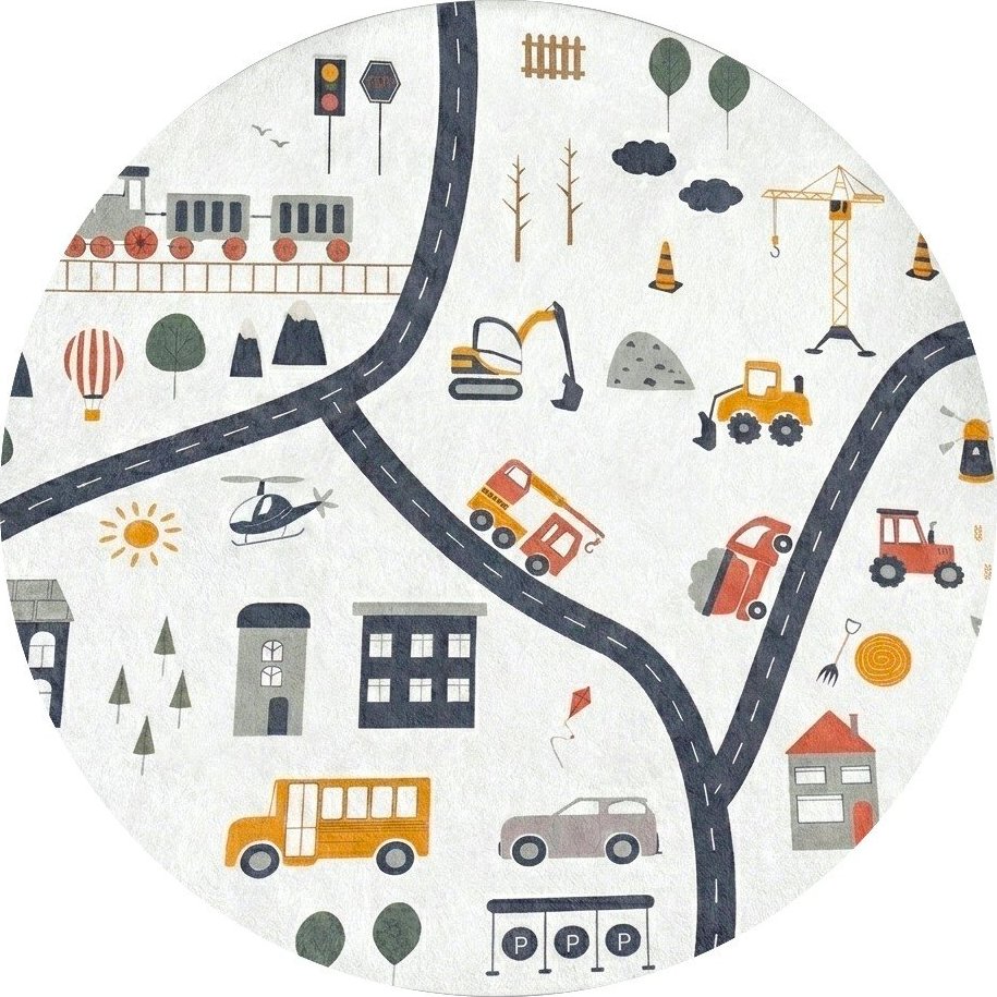 Pratelný dětský hrací koberec ø150 cm World Around Me – Mila Home Mila Home