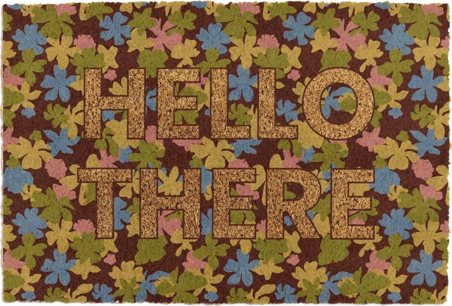Rohožka z kokosového vlákna 40x60 cm Hello There – Artsy Doormats Artsy Doormats