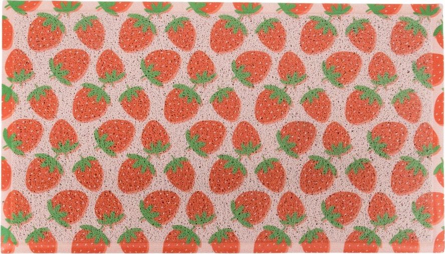 Rohožka z PVC 40x70 cm Pink Strawberry – Artsy Doormats Artsy Doormats