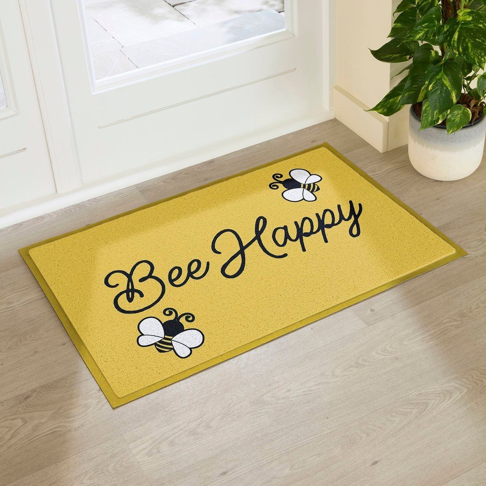 Rohožka z PVC 60x90 cm Bee Happy – Artsy Doormats Artsy Doormats