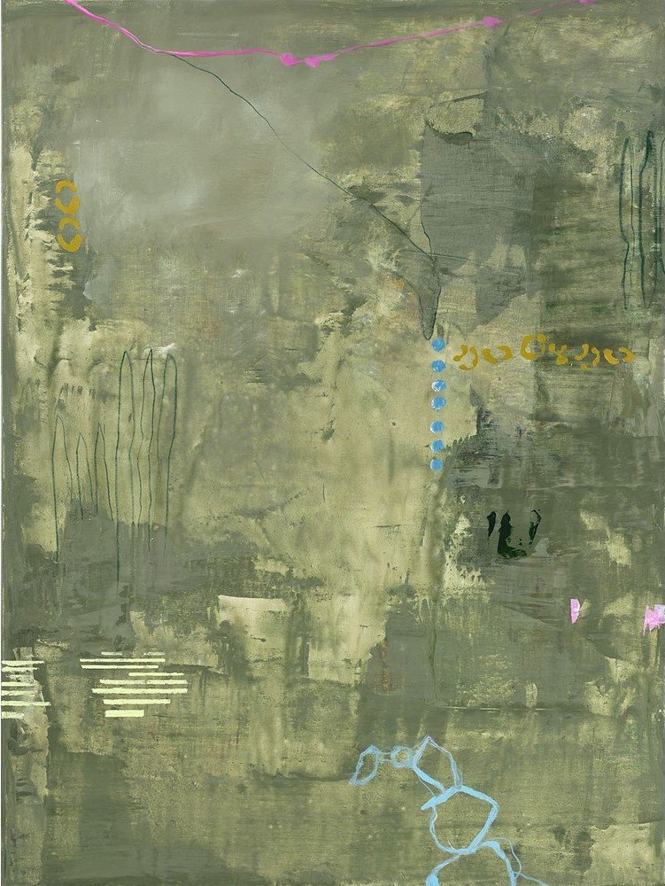 Ručně malovaný obraz na plátně 88x118 cm Green Petite – Malerifabrikken Malerifabrikken