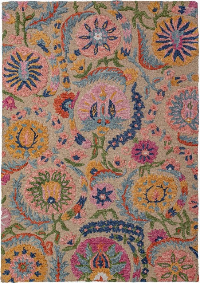 Ručně tkaný vlněný koberec 160x230 cm Amira Floral – Flair Rugs Flair Rugs