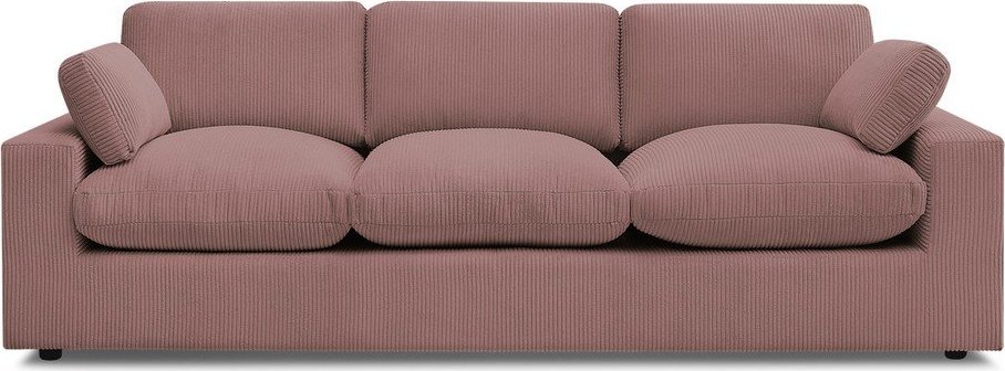 Růžová manšestrová pohovka 250 cm Belair – Bobochic Paris Bobochic Paris