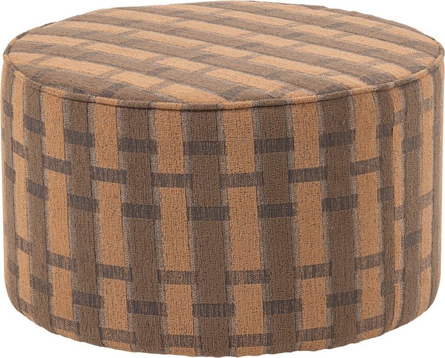 Růžový/hnědý žinylkový taburet Sarli – WOOOD WOOOD