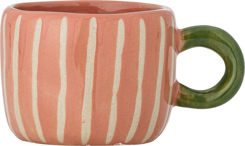 Růžový keramický dětský hrnek 110 ml Nini – Bloomingville Bloomingville