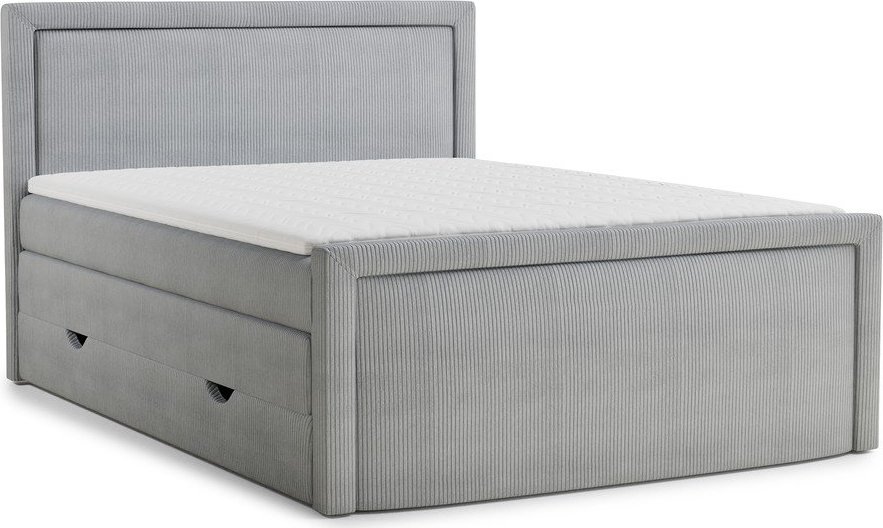 Šedá boxspring postel s úložným prostorem 180x200 cm Fresco – Maison de Rêve Maison de Reve