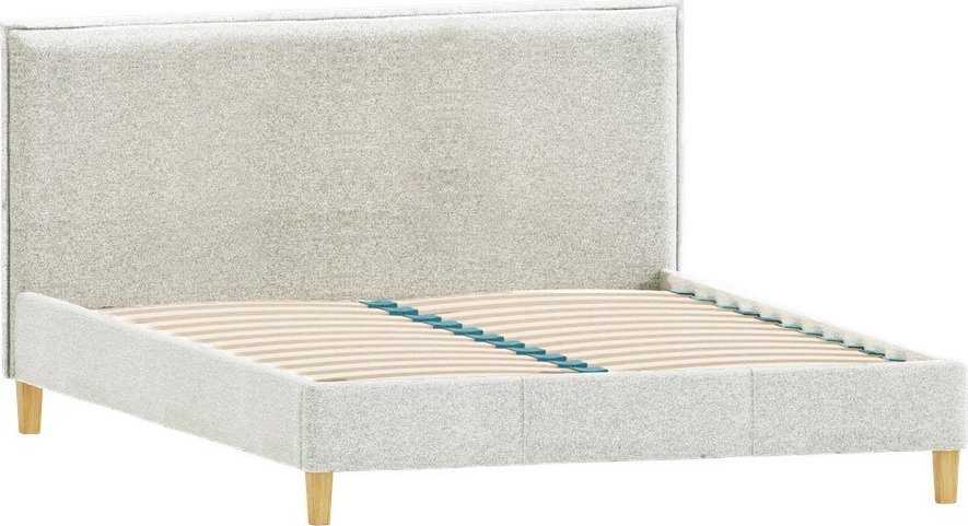 Béžová čalouněná dvoulůžková postel s roštem 160x200 cm Tina – Ropez Ropez