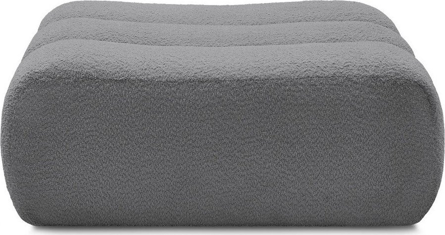 Šedá podnožka z textilie bouclé Azra – Bobochic Paris Bobochic Paris