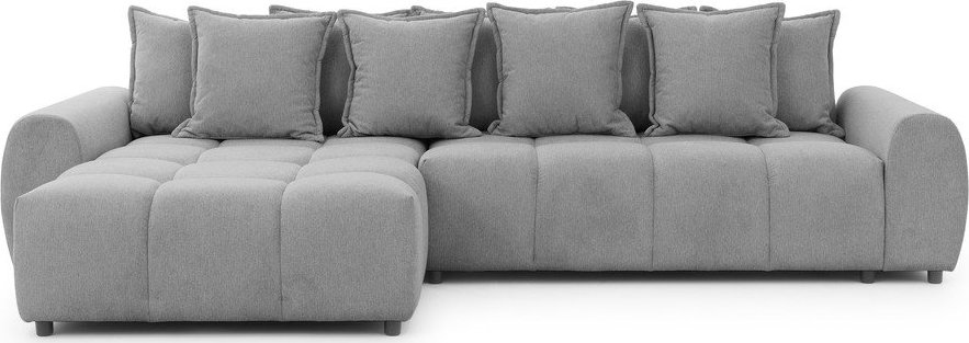 Šedá rohová pohovka (levý roh/s lenoškou) Albane – Ropez Ropez