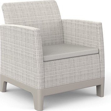 Šedobéžová plastová zahradní křesla v sadě 2 ks Scandi Forma – Keter Keter