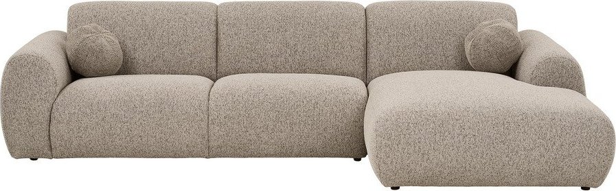 Šedobéžová rohová pohovka (pravý roh/s lenoškou) Clyde – House Nordic House Nordic