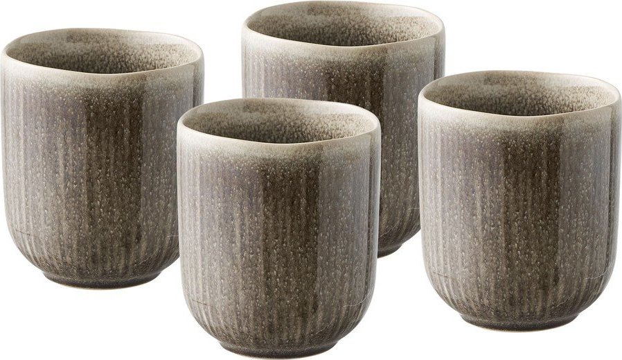 Šedobéžové kameninové šálky v sadě 4 ks 360 ml Viola – House Nordic House Nordic