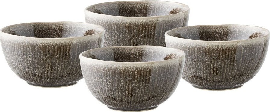 Šedobéžové polévkové misky v sadě 4 ks z kameniny 1 l Viola – House Nordic House Nordic