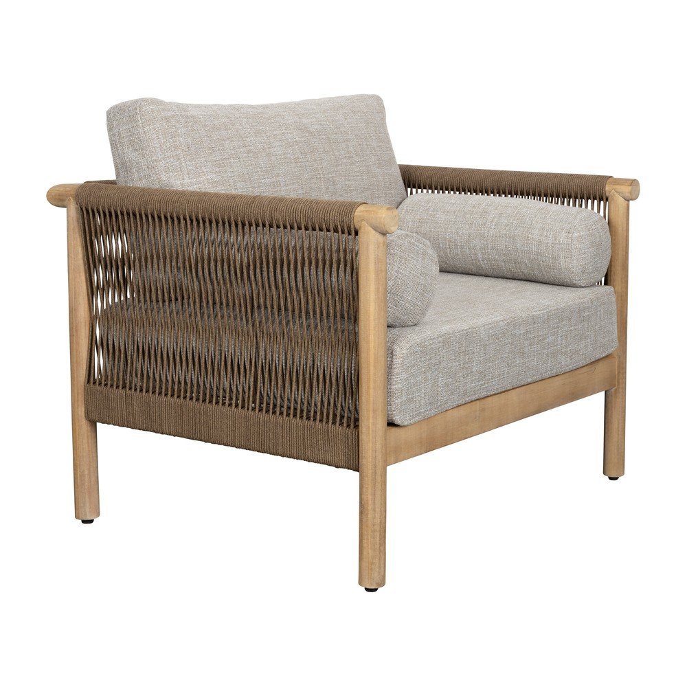 Šedobéžové polstrované zahradní křeslo Oasis – Dutchbone Dutchbone