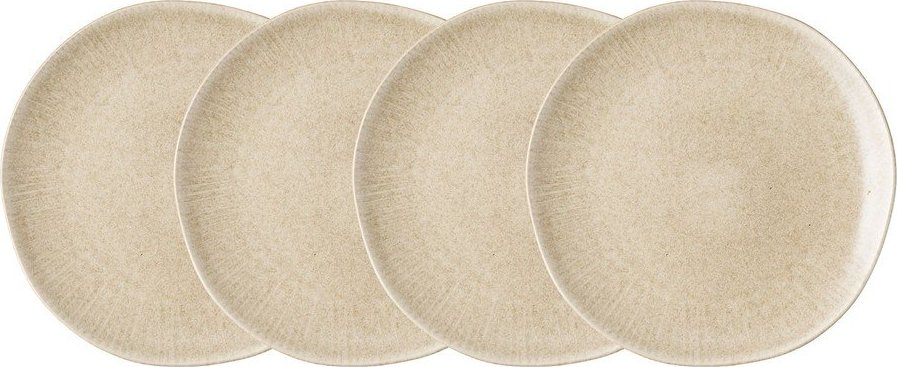 Šedobéžové talíře v sadě 4 ks z kameniny ø 21 cm Viola – House Nordic House Nordic