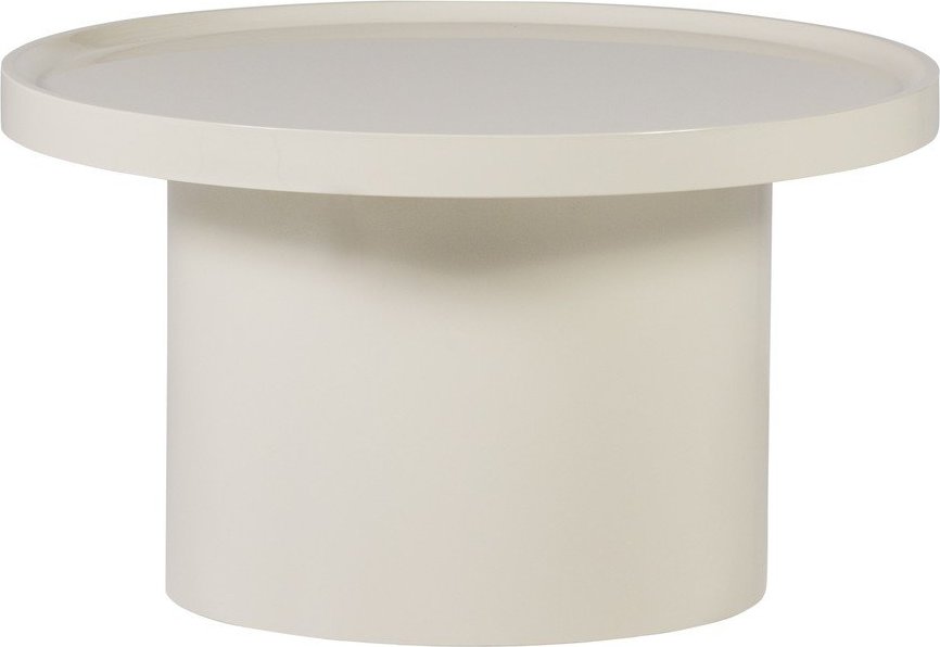 Šedobéžový kulatý konferenční stolek ø 70 cm Veluna – WOOOD WOOOD