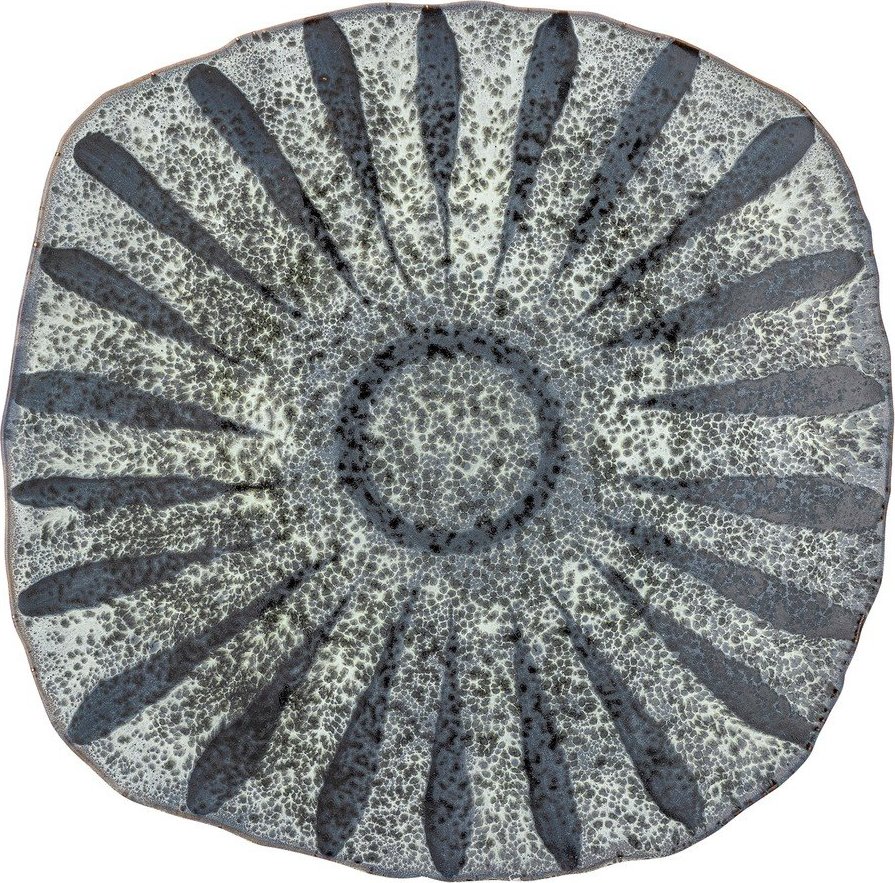 Šedý servírovací talíř z kameniny ø 32 cm Ramie – Bloomingville Bloomingville