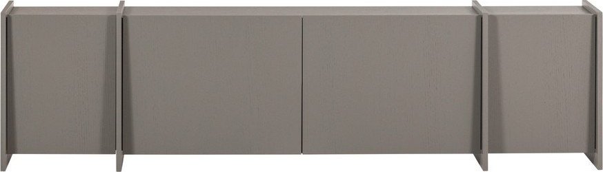 Šedý TV stolek v dekoru jasanu 200x53x44 cm Brock – WOOOD WOOOD