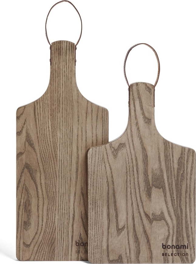 Servírovací dřevěná prkénka v sadě 2 ks 52