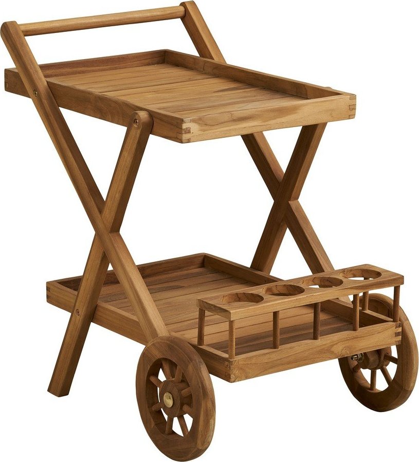 Servírovací stolek na kolečkách z masivního dřeva 50x86 cm Pasaku – House Nordic House Nordic