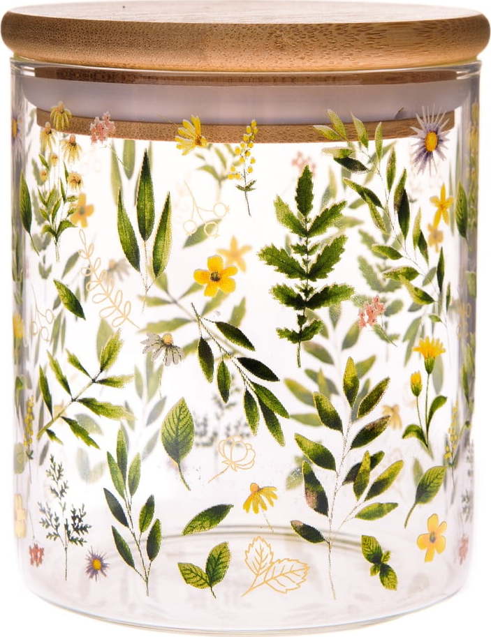 Skleněná dóza na potraviny Wildflowers – Dakls Dakls