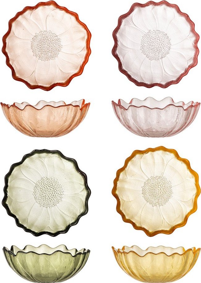 Skleněné misky v sadě 4 ks na zmrzlinu 120 ml Kana – Bloomingville Bloomingville