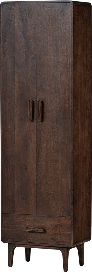 Skříňka z mangového dřeva v tmavě přírodní barvě 60x200x35 cm Liya – WOOOD WOOOD