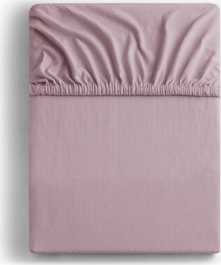 Starorůžové napínací prostěradlo jersey 90x200 cm Amber – Restilo Restilo