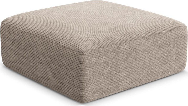 Světle hnědá manšestrová podnožka Campi – Cosmopolitan Design Cosmopolitan design