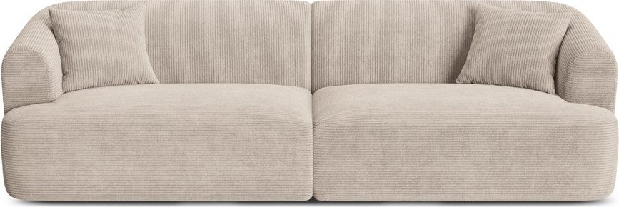 Světle hnědá manšestrová pohovka 255 cm Campi – Cosmopolitan Design Cosmopolitan design