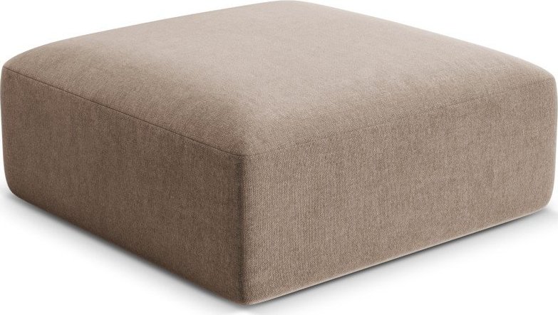 Světle hnědá sametová podnožka Campi – Cosmopolitan Design Cosmopolitan design