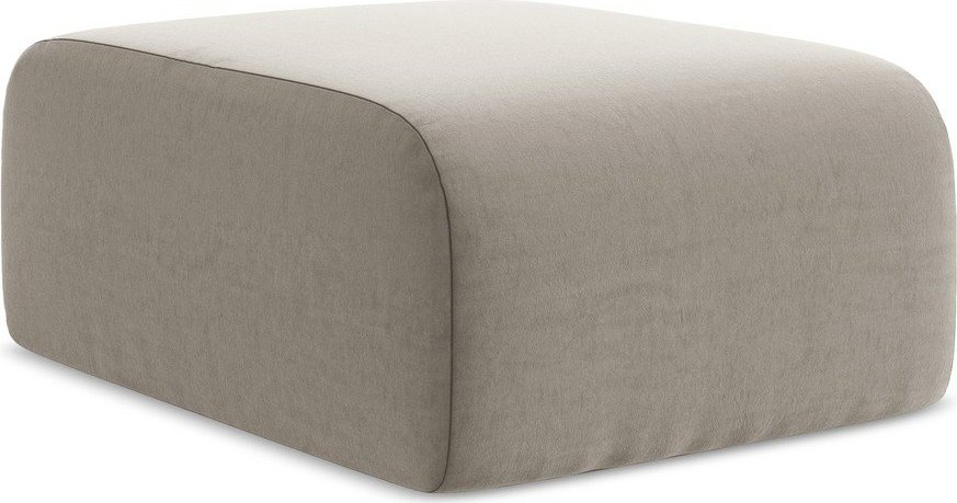 Světle hnědá sametová podnožka Lani – Makamii Makamii