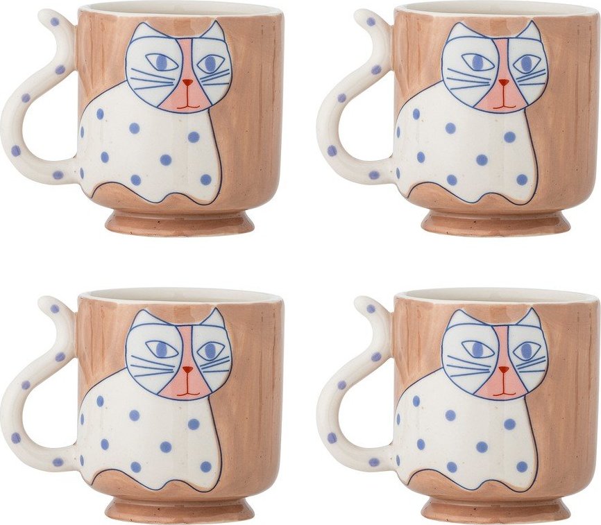 Světle hnědé hrnky v sadě 4 ks Missy – Bloomingville Bloomingville