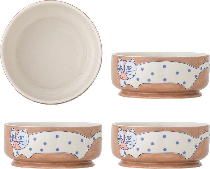 Světle hnědé misky v sadě 4 ks z kameniny Missy – Bloomingville Bloomingville