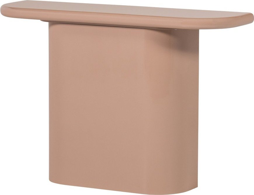 Světle růžový lesklý konzolový stolek 30x120 cm Nocta – WOOOD WOOOD