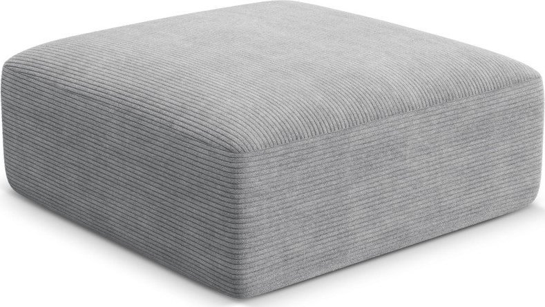 Světle šedá manšestrová podnožka Campi – Cosmopolitan Design Cosmopolitan design