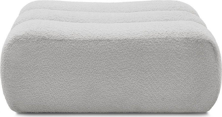 Světle šedá podnožka z textilie bouclé Azra – Bobochic Paris Bobochic Paris