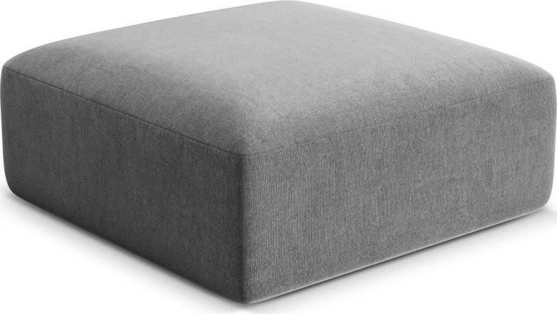 Světle šedá sametová podnožka Campi – Cosmopolitan Design Cosmopolitan design