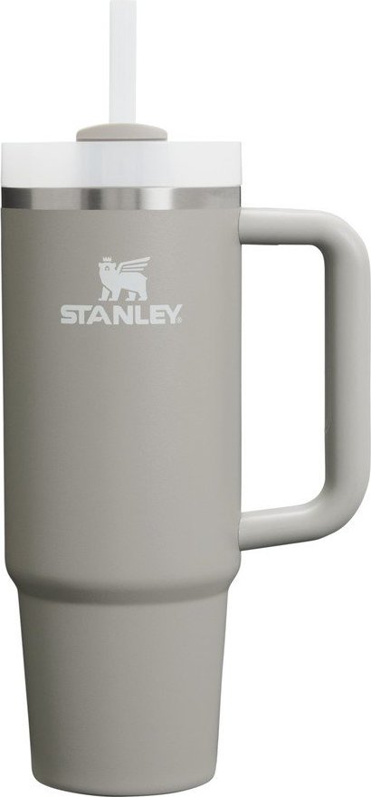 Světle šedá termoska s brčkem z nerezové oceli 890 ml Quencher H2.O FlowState™ Tumbler Ash – Stanley Stanley
