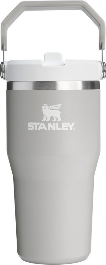Světle šedá termoska z nerezové oceli 600 ml IceFlow™ Flip Straw 2.0 Tumbler Ash – Stanley Stanley