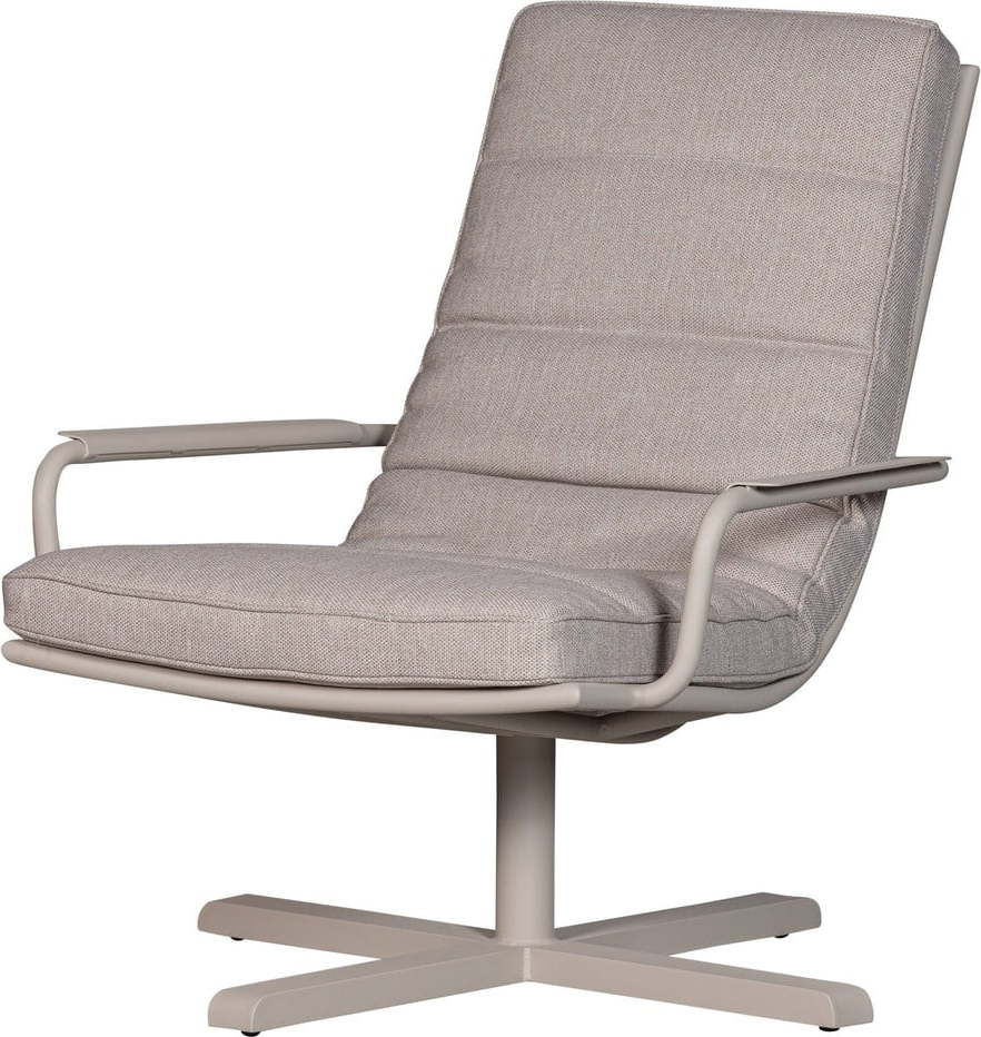 Šedobéžové kovové/polstrované zahradní křeslo Coosa – WOOOD WOOOD