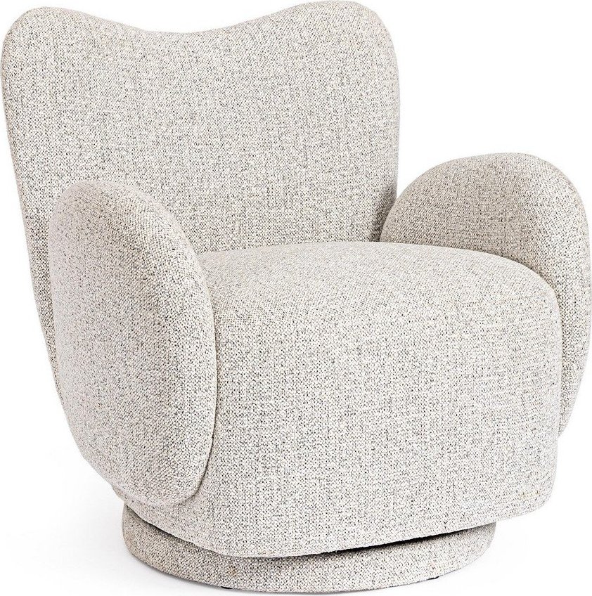 Světle šedé otočné křeslo Harper – Bizzotto Bizzotto